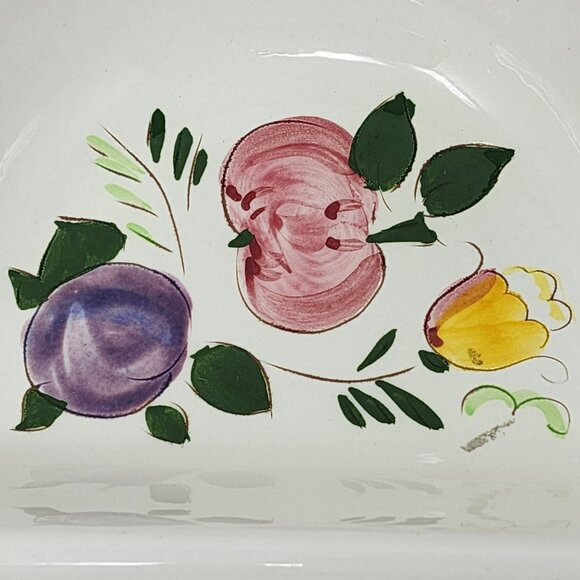 Oval Vintage Stangl Ceramic Divided Serving Dish‎ With Floral Design - Picture 10 of 13